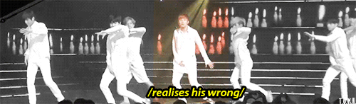 takeovermyheart:  when sunggyu dances the wrong move during last romeo 