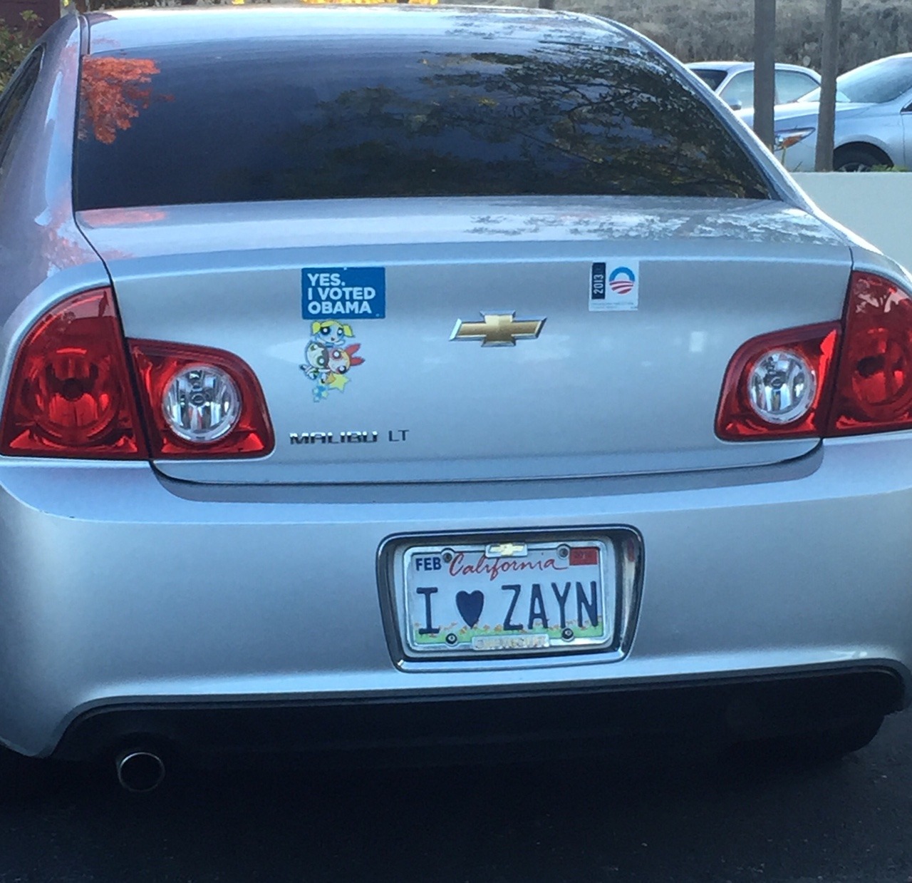 leighandperrie:  a real car in the hospital parking lot 