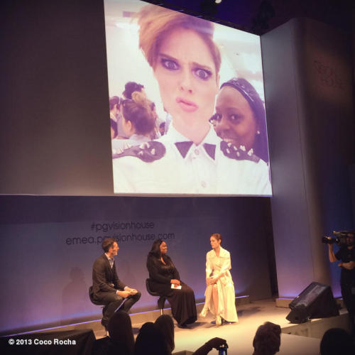 On stage at #PGVisionHouse in Barcelona where I’m still being photobombed by Pat McGrath!
View more Coco Rocha on WhoSay