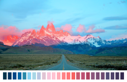 naturalpalettes:   Sunrise in Patagonia 