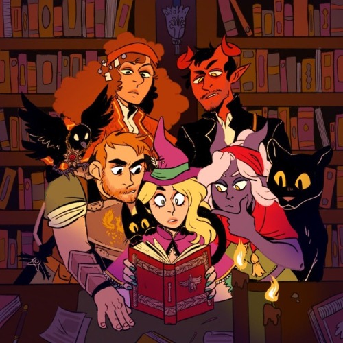 Finished party commission for one of my pals! She DM’d strahd for this group, hope ya dig the 