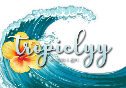 headers I made for my beautiful friends Alyssa and Steph for @tropiclyy (header with image as backgr