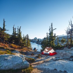 bergreenphotography:  Tent site with a view!