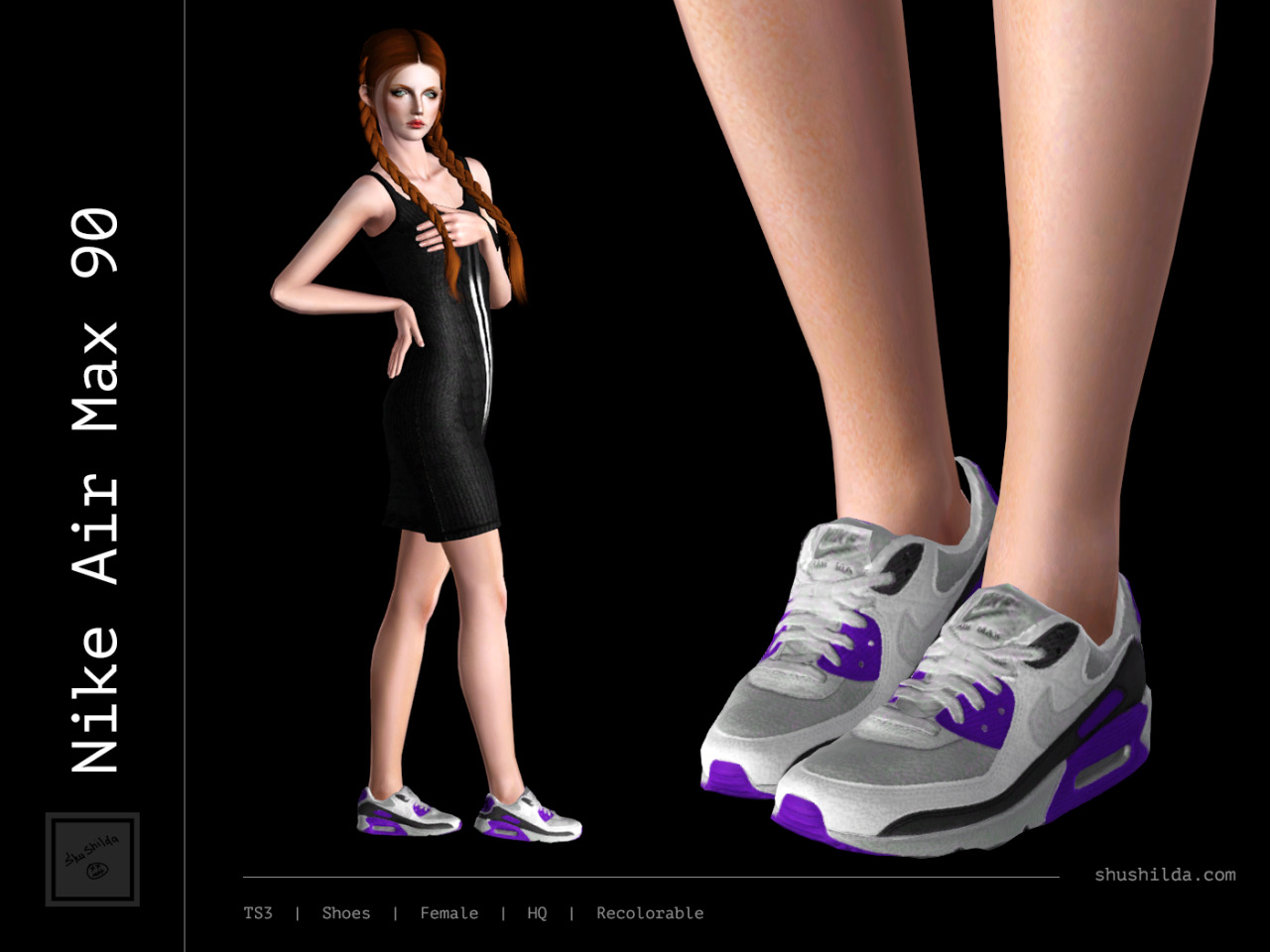 Shushilda sims — Nike Air Max 90 TS3 | Female | HQ-texture |...