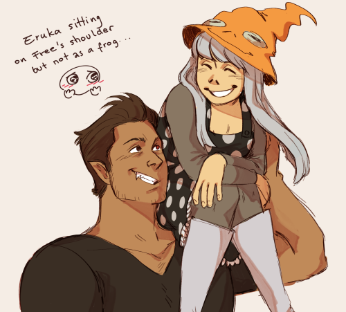 Werewolf Himbo and his cute Frog Witch GFmy insta - my twitter