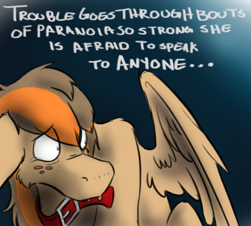 askscruffasus:  Troublesome Fact #27 It’s sad when you fear your own friends… But funny when you startle someone with the fact that you can speak.   Aww! ;w; Poor babbu… I wanna give her a big gentle hug….