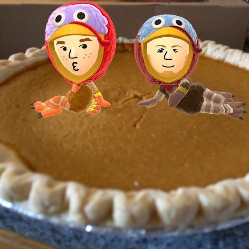 #happythankgiving #gaymers #gaymer #miitomo #nintendo #husbandandhusband #pumpkinpie #turkeyday #201