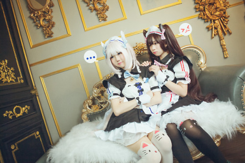 Nekopara Cosplay~Chocola cn : ReikoMiiaoVanilla cn : Sally Dorasnow ( twitter.com/iamdorasnow)for mo