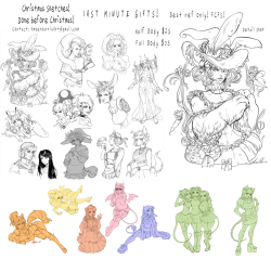 thefusspot: amberharrisart:   A few of you requested some more sketch commissions so you could use them as gifts, so I figured that it wasn’t a bad idea! I’m opening a limited number of slots, more or less the same amount I took last time and I will