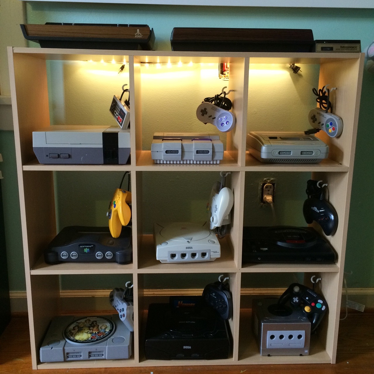 8bitrevolver:  Retro Game Room Version 2 I needed to patch the walls and paint, so