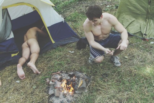 What happens on their camping trips, stays on their camping trips. If their girlfriends only knew.