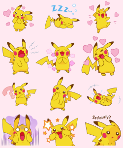 pokemon-personalities:adorable pikachu line