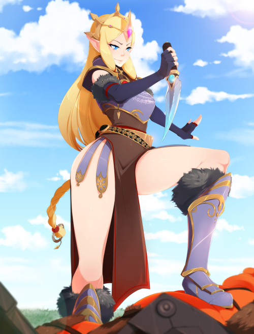 meeksheep:  Zelda what are you wearing???  Pinup winner Zelda for my Patreon!   <3 <3 <3