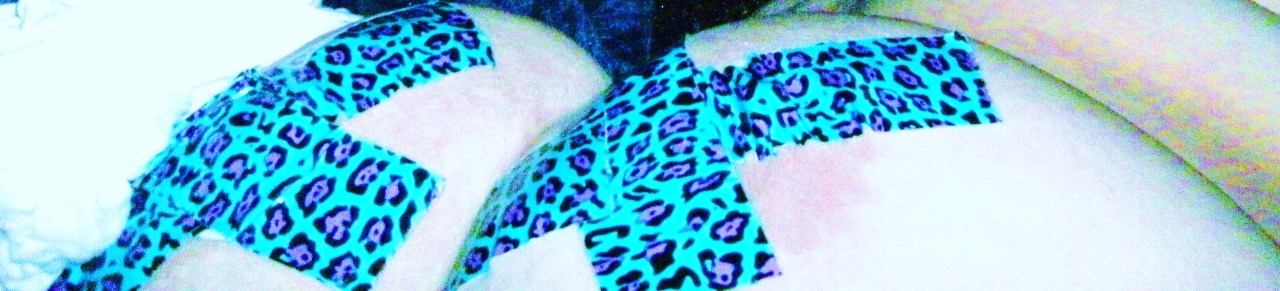mylonelybreasts:  fun with pretty tape *file photoset