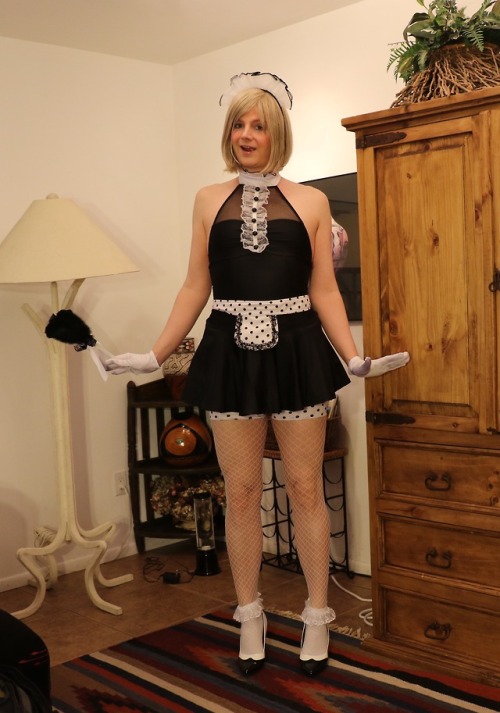 Preview of an upcoming photo-set: Sissy Maid Presentation www.patreon.com/posts/photo-set-si