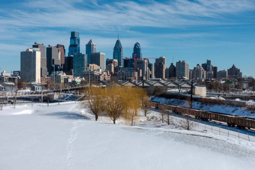 Philadelphia Skyline in Winter