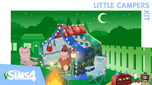 The Sims 4 Little Campers KitStay up past your bedtime with cozy, crafty backyard camping gear from 