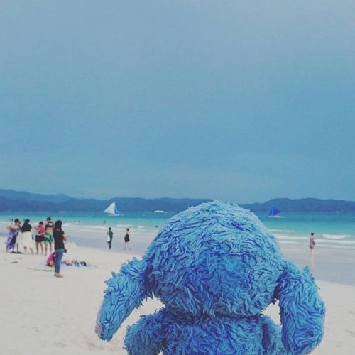 #stitch #travels #beach #sandy #white #sand #boracay #sea #sky #blue #philippines (at Boracay Island