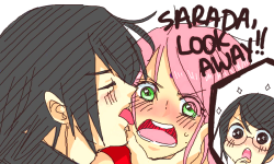 k-u-j-u:  I’m pretty sure this is how sasuke would’ve “kissed” Sakura if he hadn’t turned around…