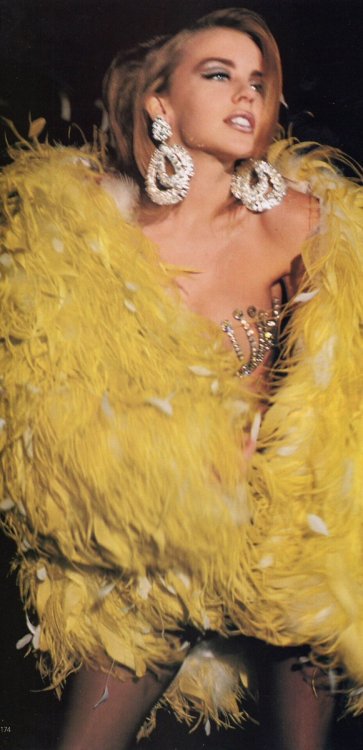 Kylie Minogue shot by Michel Haddi for Vogue UK 1990