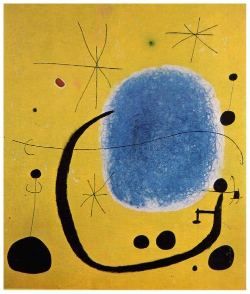 The Gold of the Azure, 1967, Joan MiroMedium: oil,canvas