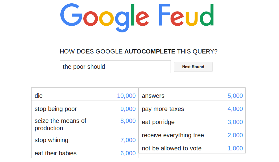 Dark Google Feud