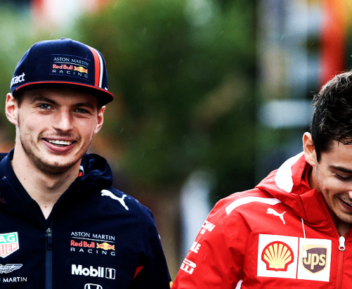 norstappen:max and charles talking about the weather before the german gp, like austria and silverst
