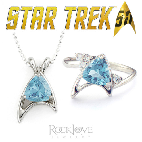 Star Trek 50th Anniversary Collector’s Edition Jewelry by RockLove Jewelry.​Designed and handc