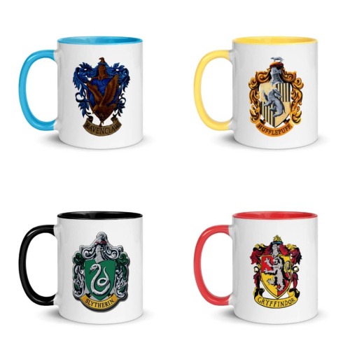 For my World of Wizardry fans! Support your House! Each mug has the Hogwarts Crest on one side and t