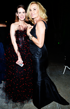  Sarah Paulson and Jessica Lange arrive at the FOX, 20th Century FOX Television, FX Networks and National Geographic Channel’s 2014 Emmy Award Nominee Celebration at Vibiana on August 25, 2014 in Los Angeles, California.  