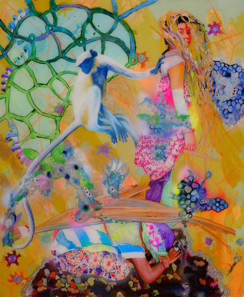 colorful psychedelic art of Husmann Tschaeni