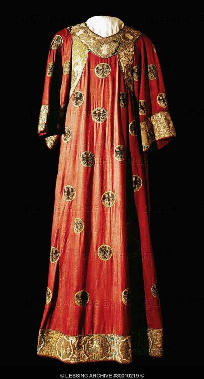 The Eagle Dalmatica worn for the coronation by Emperors of the Holy Roman Emperors, c. 1300