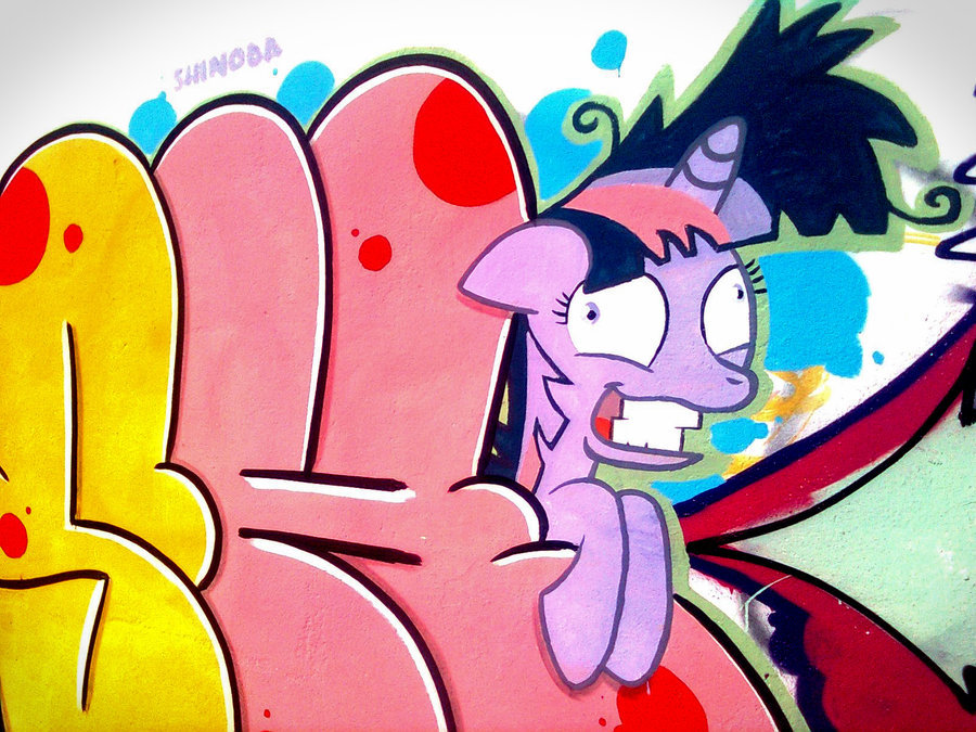 epicbroniestime:  Crazy Twilight Sparkle Graffiti by *ShinodaGE