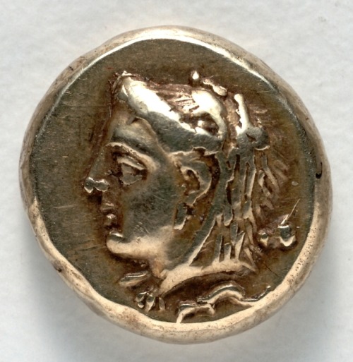 cma-greek-roman-art:Hecte: Head of Omphale (obverse), 500, Cleveland Museum of Art: Greek and Roman 
