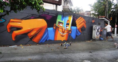 Back to 2014 with Marcelo Eco Marchon (@ecograffiti) at Vila Isabel in Rio de Janeiro, Bra