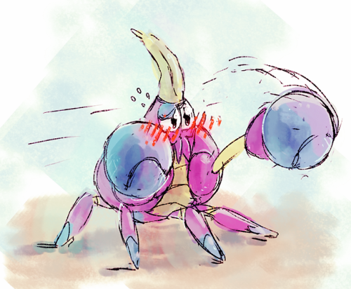 Crabrawler! Bashful, highly persistent
