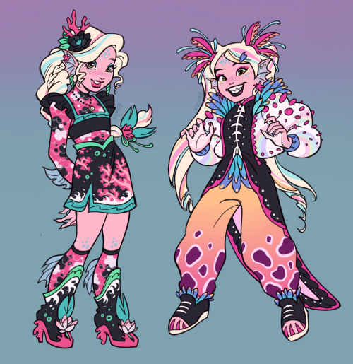 [Monster High] So Since Pink Lagoona Is A Hot Topic In The Fandom, I Though It'd Be A Fun Challenge To