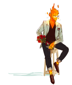 heyneon:  who is grillby waiting for?? why, you of course 