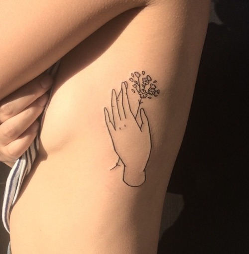 tallulahtattoos:Baby’s breath offering for Angela. Tattoed by dearemilyann