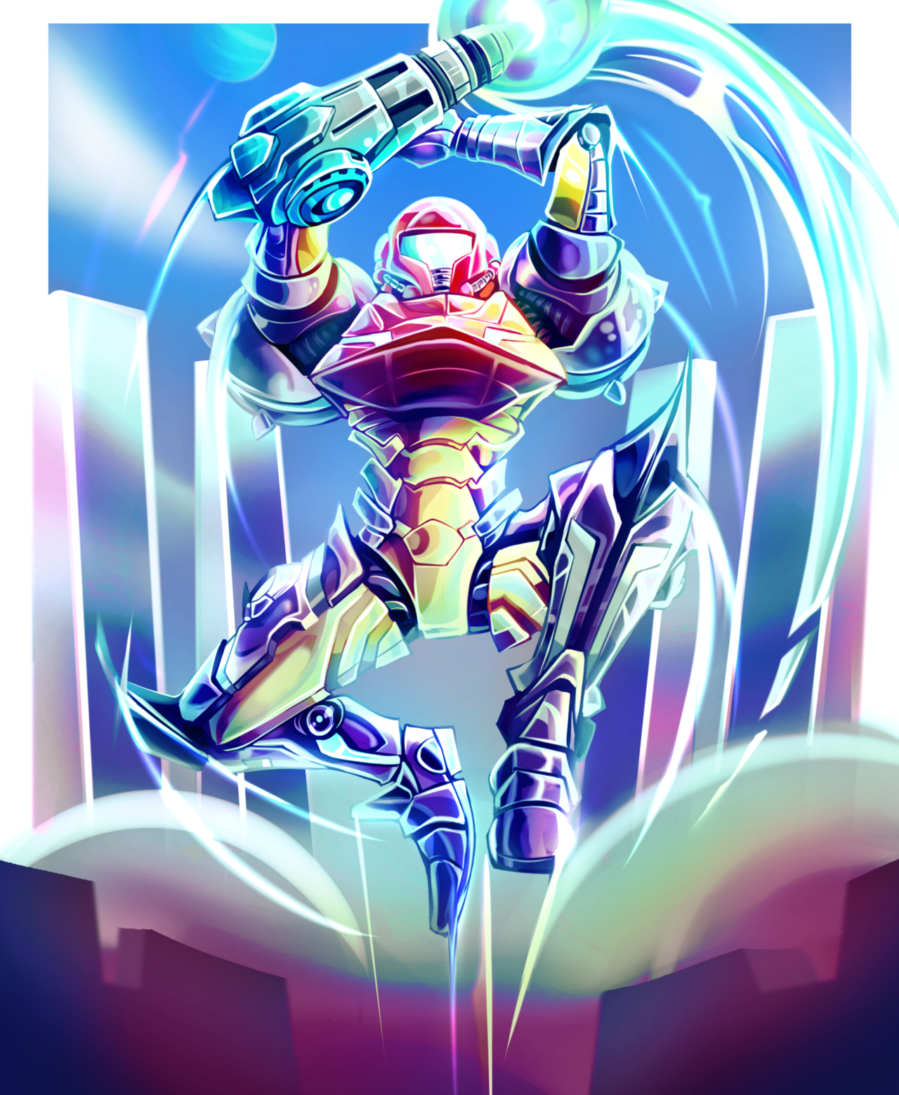 nebularobo: Gravity Suit Samus, commissioned by @headphonesdude  