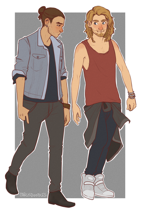 clayneart:i have kinda missed a more uh cartoony style?? i guess? so enjoy wanna be punk kili and hi