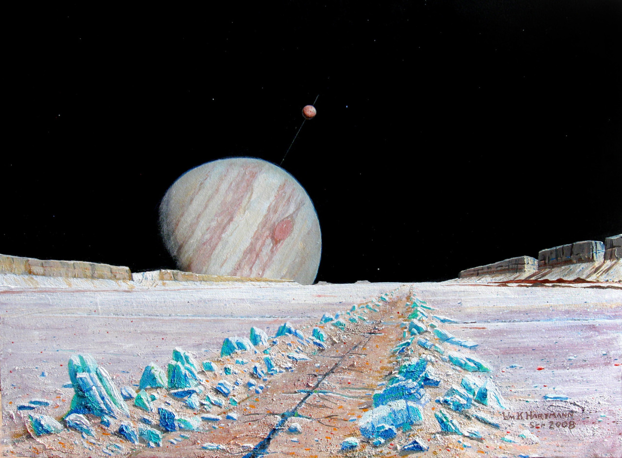 70sscifiart:  William K Hartmann 
