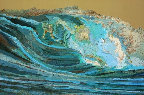 asylum-art-2:Map Collages by Matthew CusickNew York-based artist Matthew Cusick creates elaborate co