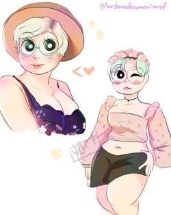 marshmallowmaximus: junkartz: AAaaaa some drawings/doodles of @marshmallowmaximus bc wow??? shes so cuteee AWWWW this is the cutestest omg!!!!! ;_; I love it so much!! Thank you! 