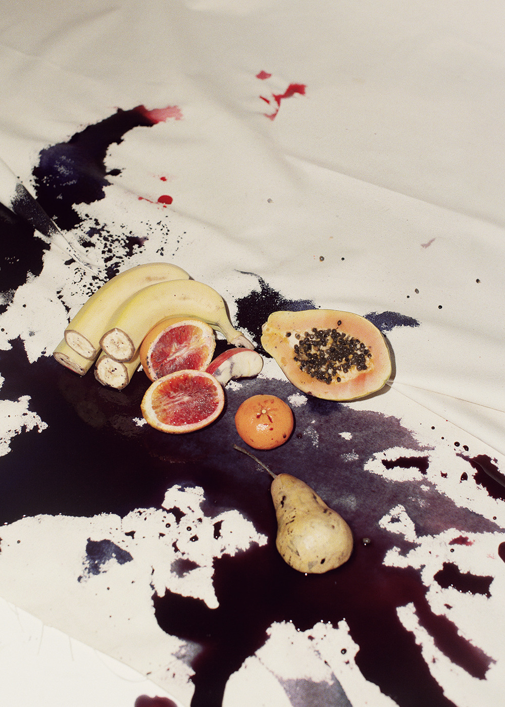  Adam Kremer, Fruit and Dye on Canvas, 2013 