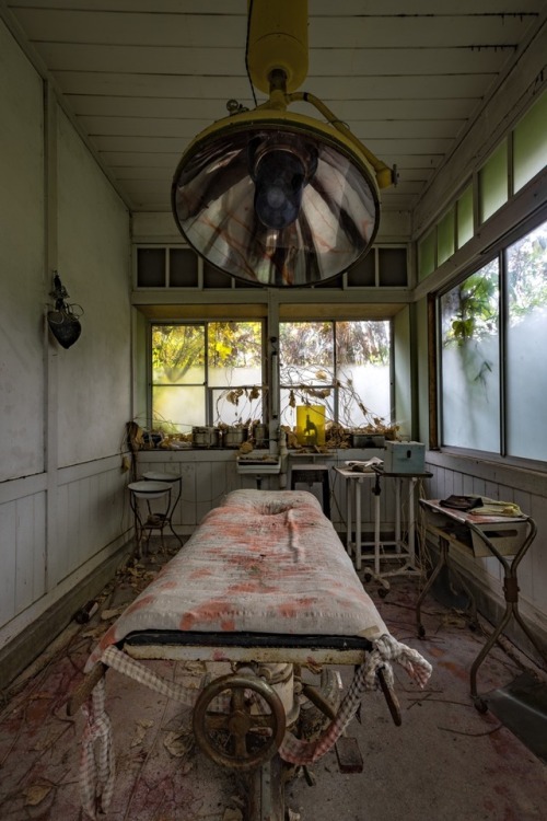 Abandoned clinic with a beautiful operating room.