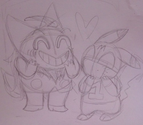 tiny-space-robot: Dr Gengar x Mi-chu U//w//U <3