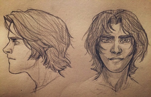 More character study. Trying to come up with a good face for young Sirius Black. Yet again, relevant