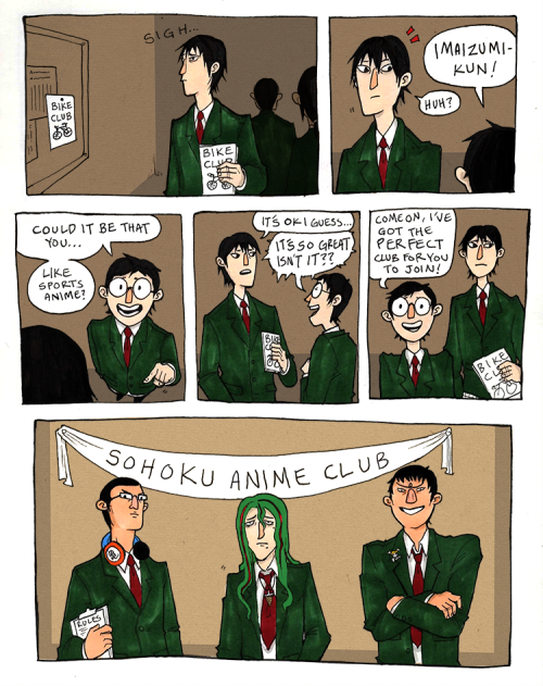 kibsscribs:The Sohoku Anime Club, or the AU in which Onoda gets everything he wanted.I may or may no