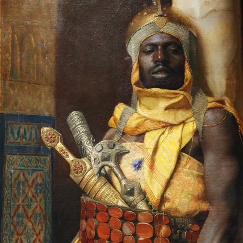 serafino-finasero:Le Garde du Palais (The Palace Guard) (detail), 1888 | Ludwig Deutsch (Austrian-Fr